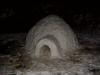 Igloo completed at 6:08 p.m. It gets dark early these days, but I should be able to get a better picture tomorrow. Maybe there will be fresh snow on the ground! 