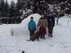 Day two - we added some snow to the outside. It was pretty warm today, but the next couple days are supposed to be cold. 