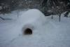 Day seven, January 8th. Even more freezing rain on the igloo. 