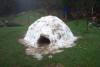 Day fourteen, January 15th. It looks like the igloo is starting to shrink. 