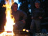 David and Jonathan roasting Marshmallows at Lou and Kathy's. 