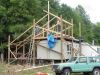 Putting up the rafters. 