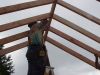 Finishing up the rafters. 