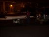 Shopping for lumber at midnight when it is too dark to work. 