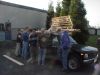 Staircase loaded on Charlie's truck - ready for the trip to Brooklyn. 