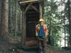 Outhouses are at most of the camp sites. 