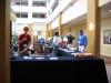 Where the geeks hang out and use wireless internet, chat, etc. 