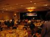 The dining area (ballroom) set up for a nice dinner and concert. 