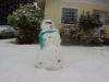 We went downtown to Linda's for lunch - this is Jeremiah's snowman from the last storm. 