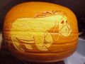 Suzanne's Eeyore Pumpkin Carving - Lights On 