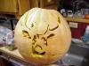 Matthew's Deer Pumpkin Carving - Lights On 