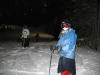 Suzanne the masked skier. 