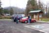 Meeting at the rest stop. 