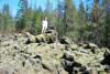 Matthew taking a break from searching for caves. Man, it was hot out there that day. The high temperature was 78-80. 